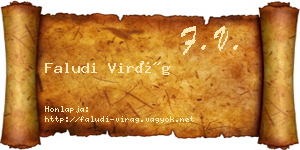 Faludi Virág névjegykártya